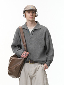 Nouveau Polo à col une pièce 26 Automne Nouveau produit Style Old Money Décontracté Ample Col Manches longues - Product Image 3