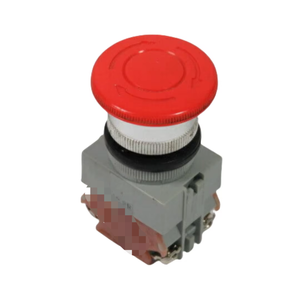 NUEVO Botón Pulsador AVW402-R con Liberación por Giro, 5A 2NC Rojo - Product Image 1