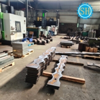 Grandes pièces de plaque de panneau en acier personnalisées Centre de portique CNC Services d'usinage Sanhui