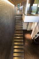 CBMmart, fabricants populaires de designs d'escaliers, design d'escaliers flottants droits à poutre cachée, marches d'escalier en marbre de pierre naturelle grise