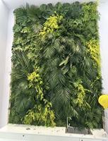 Mur végétal artificiel, Mur végétal vert, Tapis d'herbe, Décoration murale intérieure, Pelouse verte, Mur de fond en fausses fleurs en plastique