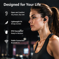 Audífonos Bluetooth Casuales para Negocios, Bluetooth 6.0, 20 Horas de Duración de Batería, con Estuche de Carga