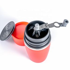 Nouvelle tasse à café <span class=keywords><strong>isotherme</strong></span> tout-en-un en acier inoxydable avec cafetière portable et moulin à café manuel pour les voyages - Product Image 5