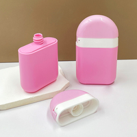 Nouvelle bouteille vide de 50 ml rose avec couvercle à clapet pour crème solaire, lotion, isolation, emballage en plastique