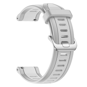 Bracelet en silicone texturé bicolore pour Garmin <span class=keywords><strong>Forerunner</strong></span> 165 <span class=keywords><strong>55</strong></span> 245 Vivoactive 5 3 20 22 mm, bracelet à libération rapide - Product Image 6