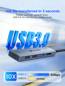 SYONG - Base de Conexión 5 en 1 para Laptop y Steam <span class=keywords><strong>Deck</strong></span> con HDMI 2.0 4K30HZ, HDD, Consola, Teclado, Ratón, Plug and Play - Product Image 5