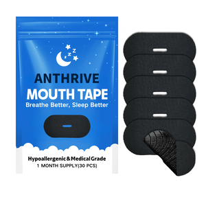 Anthrive Premium Mundpflaster zum Schlafen aus Bambus-Seide/Baumwolle mit Lavendelduft, für besseres Atmen und gegen Schnarchen, mit Loch - Product Image 1