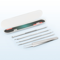 Kit d'outils pour enlever les points noirs à deux têtes, ensemble d'outils pour enlever les boutons d'acné, traitement Comedone Whitehead Popping