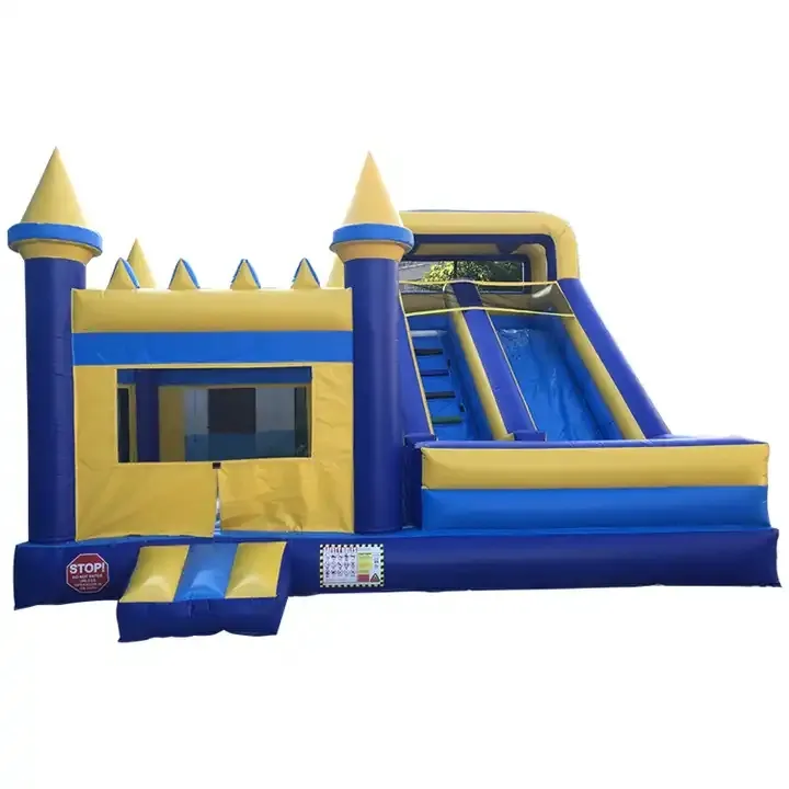 Hot bán nhỏ Inflatable Bouncer lâu đài trò chơi cho trẻ em Inflatable Nhà Bên nhảy nảy và trượt Combo ngoài trời