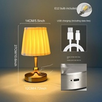 Lampe de chevet de bureau rechargeable, lampe de lecture pour restaurant, hôtel, bar, décoration de chambre à coucher, lampe de table LED sans fil, capteur tactile
