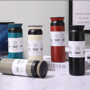 Bottiglia Termica Personalizzata in Acciaio Inox 304 a Doppia Parete con Isolamento Sottovuoto Stile Giapponese 350ml/500ml 6-12 Ore di Termicità - Product Image 6