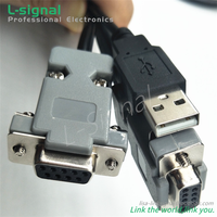 Cable divisor en forma de Y RS232 DB9 a ensamblaje de Cable de señal Serie USB
