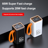 Nouvelle batterie externe en gros 66W à charge rapide 20000mAh grande capacité mini portable universelle pour téléphone portable