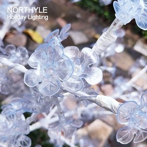 White Acrylic <strong>Led</strong> Landscape Cherry <strong>Tree</strong> for Wedding Decoration Party Lights Outdoor <strong>LED</strong> Motif Lights Luminous Lamp Customized - Product Image 5