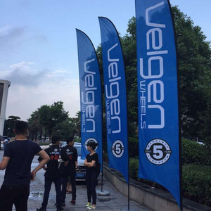 광고 사용자 정의 눈물 드롭 깃털 깃발 비행 눈물 깃발 해변 깃발 배너 - Product Image 6