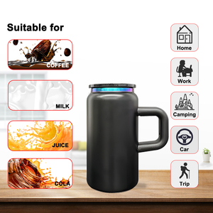Gobelet de voyage 16 oz Rainbow Power Coated à double paroi isolé sous vide en acier inoxydable avec poignée pour laser, 25 pièces - Product Image 3