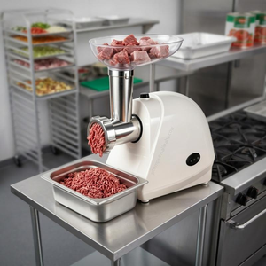 <span class=keywords><strong>Picadora</strong></span> <span class=keywords><strong>de</strong></span> <span class=keywords><strong>Carne</strong></span> Eléctrica <span class=keywords><strong>de</strong></span> Grado Alimenticio para Salchichas y Kubbe, Electrodoméstico <span class=keywords><strong>de</strong></span> Cocina <span class=keywords><strong>de</strong></span> Sobremesa con Cuchilla <span class=keywords><strong>de</strong></span> Corte y Protección Antidesatasque - Product Image 4