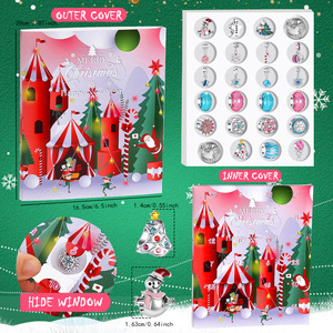 Frozen Winter-Thema Weihnachts-Überraschungsbox Spielzeug 2026 Mädchen Prinzessinnen-Serie Legierung 24-Tage-Countdown Feiertagsgeschenkset - Product Image 3