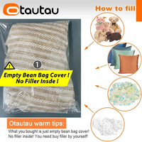 OTAUTAU Vente en gros OEM ODM Housse de pouf rustique inclinable personnalisée Dropshipping DD180 Housse uniquement sans rembourrage