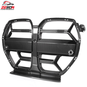 Grille de pare-chocs avant en fibre de carbone sèche style CSL pour <span class=keywords><strong>BMW</strong></span> G80 <span class=keywords><strong>M3</strong></span> G82 G83 M4 2021-2024, ajustement parfait OEM, accessoires extérieurs automobiles - Product Image 2