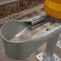 Barrière de sécurité routière anti-collision avec rouleaux absorbants d'énergie, garde-corps rotatif en EVA