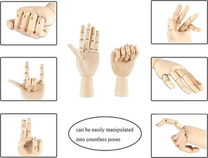 Modello da Dipingere in Legno Multi-Specifica, <span class=keywords><strong>Scheletro</strong></span> Articolato Fai-da-te per Modellismo - Sii Sempre Sorridente - Product Image 3