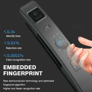Serrure de porte intelligente avec reconnaissance faciale 3D, mot de passe numérique, sécurité sans clé, contrôle automatique par application Tuya, Wifi, aluminium, acrylique - Product Image 3