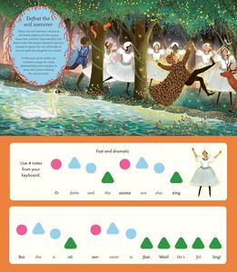 Livre sonore interactif personnalisé Thème Piano Lac des Cygnes Musique Classique Ballet Livre cartonné 6 boutons OEM - Product Image 6