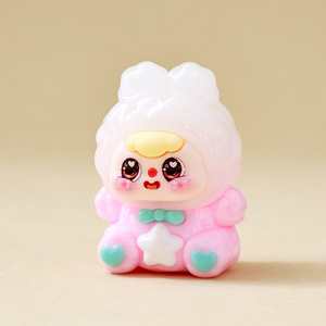 Cute <strong>Bean</strong> <strong>Bag</strong> Resin Tabletop Small Decorative Item Wind-Loving Figurine <strong>Sitting</strong> Posture Douyin Live Streaming Room Mystery - Product Image 3