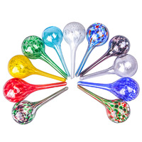 Globe d'arrosage automatique en verre écologique coloré pour plantes, ampoule d'irrigation goutte-à-goutte automatique, piquet de 6 cm de diamètre pour intérieur