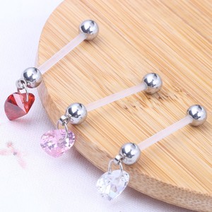 Anneau de <span class=keywords><strong>nombril</strong></span> confortable en silicone avec strass, bijou de <span class=keywords><strong>piercing</strong></span> corporel <span class=keywords><strong>pour</strong></span> femmes enceintes, tendance, en plastique et zircon - Product Image 6