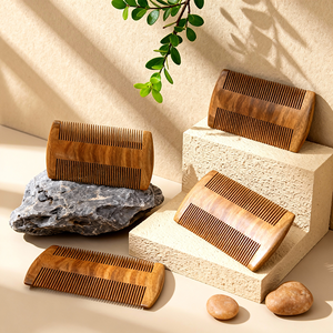Peignes à <span class=keywords><strong>barbe</strong></span> et à moustache en bois naturel de luxe de la marque QS, très demandés, de haute qualité, durables et anti-nœuds - Product Image 2