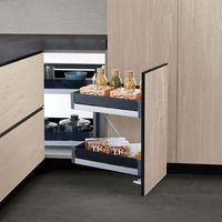 Armoire de cuisine support de rangement polyvalent coin aveugle extractible télescopique organisateur panier verre demi magique coin paniers