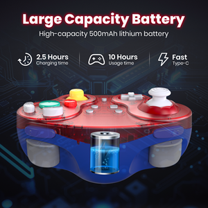 Không dây 2.4GHz gametube chuyển đổi chơi game điều khiển với bộ chuyển đổi cho gametube Wii Switch PC Windows hơi Raspberry Pi Mac - Product Image 3