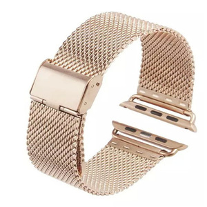 Nuevo estilo de malla gruesa <span class=keywords><strong>correa</strong></span> Milanesa De metal de acero inoxidable para reloj <span class=keywords><strong>apple</strong></span> <span class=keywords><strong>watch</strong></span> banda - Product Image 3