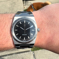 Nouvelle montre à quartz pour homme PAGANI Design 2025, 37 mm, VJ21, saphir, acier inoxydable, étanche, montres-bracelets, Reloj Hombre, verre PDYS020