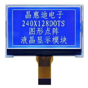 2.5 Inch High Resolution Cog Module 240*128 Graphic Lcd Display JHD240128-G56BTW-B