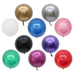Wholesale 17 22 32 inch metal color bobo party helium chrome balloons decoration - Product Image 1