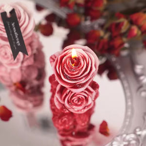 เทียนหอมกลิ่นกุหลาบในฝัน DIY ของขวัญภาพถ่ายส่วนตัว เทียนหอมจากถั่วเหลือง ชุดเทียนหอมหรูหรา ขายส่ง - Product Image 2