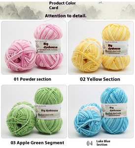 Écharpe en coton/acrylique pour bébé, tricotée à la main, fil épais, vente en gros, 5 brins, coton laitier teint - Product Image 4