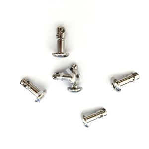 Pasador Ranurado de Acero Inoxidable Cromado GR5 de Precisión Personalizada con Cabeza Plana para Bisagras de Muebles y Automoción - Product Image 1