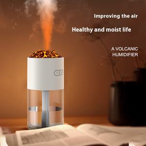 7-цветная лампа вулканический увлажнитель воздуха HS02 280 мл, подходит для автомобильного настольного устройства для бесшумной гидратации ароматерапии - Product Image 6