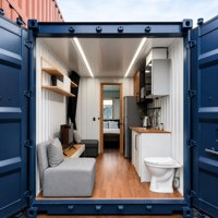 Nouvelle maison conteneurisée de 20 pieds et 40 pieds pour maison d'hôtes et hébergement dans la cour