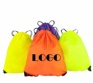 BSBH Customized Waterproof Polyester Nylon Drawstring Bag With Normal Extra Large Size String Sport Running Bag Unisex