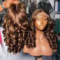 Wig rambut manusia keriting goyang wig India grosir harga rendah wig Frontal untuk rambut bayi transparan HD renda wig untuk WANITA HITAM