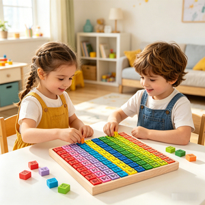 ตารางสูตรคูณ 10x10 ตัวเลข 1-10 ฝึกการ<span class=keywords><strong>คำนวณ</strong></span>สูตรคูณ เสริมสร้างความไวต่อตัว<span class=keywords><strong>เลข</strong></span> ของเล่นเสริมพัฒนาการเด็ก - Product Image 1