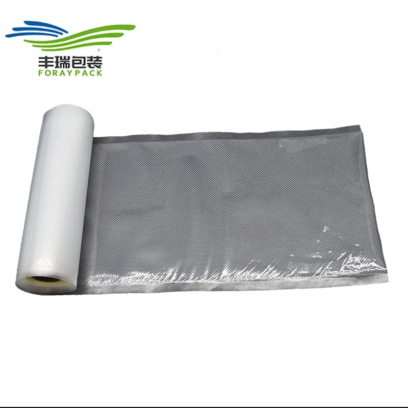 Bolsa de plástico transparente para almacenamiento al vacío, bolsas de embalaje para alimentos congelados, carne, pollo, pescado y mariscos