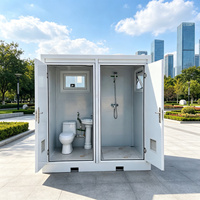 Cabine de toilettes préfabriquée portable à prix abordable, mini-abri de camping, douche, siège de toilette, toilettes à la turque, salle de bain mobile