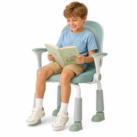 Chaise de bureau en maille plastique durable au design moderne avec accoudoirs rembourrés en PP pour la maison, l'école, la chambre et le salon