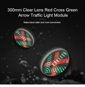 Feux de signalisation routière LED 12 volts pour <span class=keywords><strong>parking</strong></span>, croix rouge et flèche verte - Product Image 6